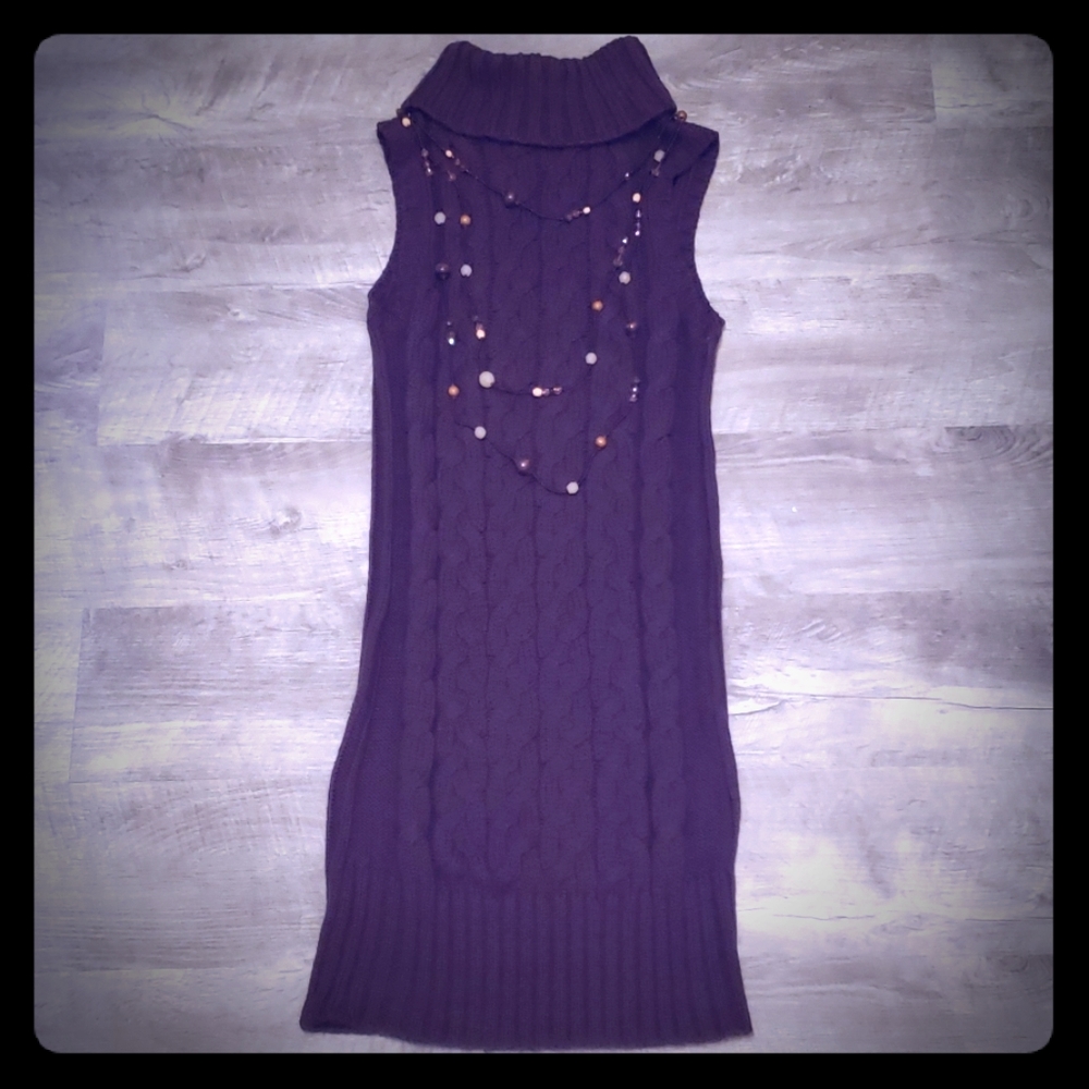 Knit Turtle Neck Dress